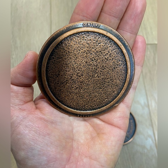 Vintage Rare Bronze Gibson Whisky Coasters Set - Picture 4 of 5